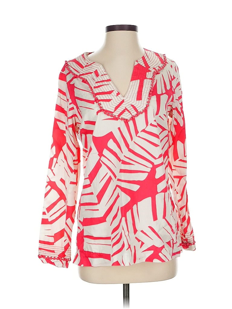 Click to view more detailed imagery on our partner's website Pre-owned Vineyard Vines Long Sleeve Blouse In Pink