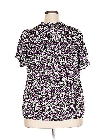 Ann Taylor LOFT Outlet Short Sleeve Blouse (view 2)