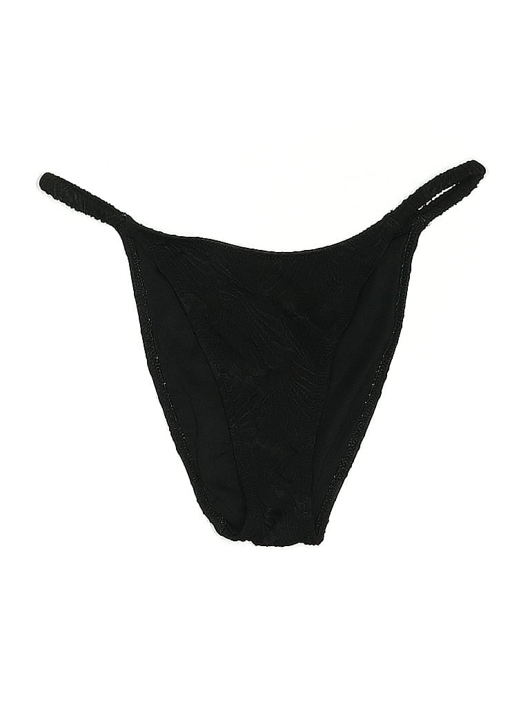 Pre-owned Victoria's Secret Pink Swimsuit Bottoms In Black