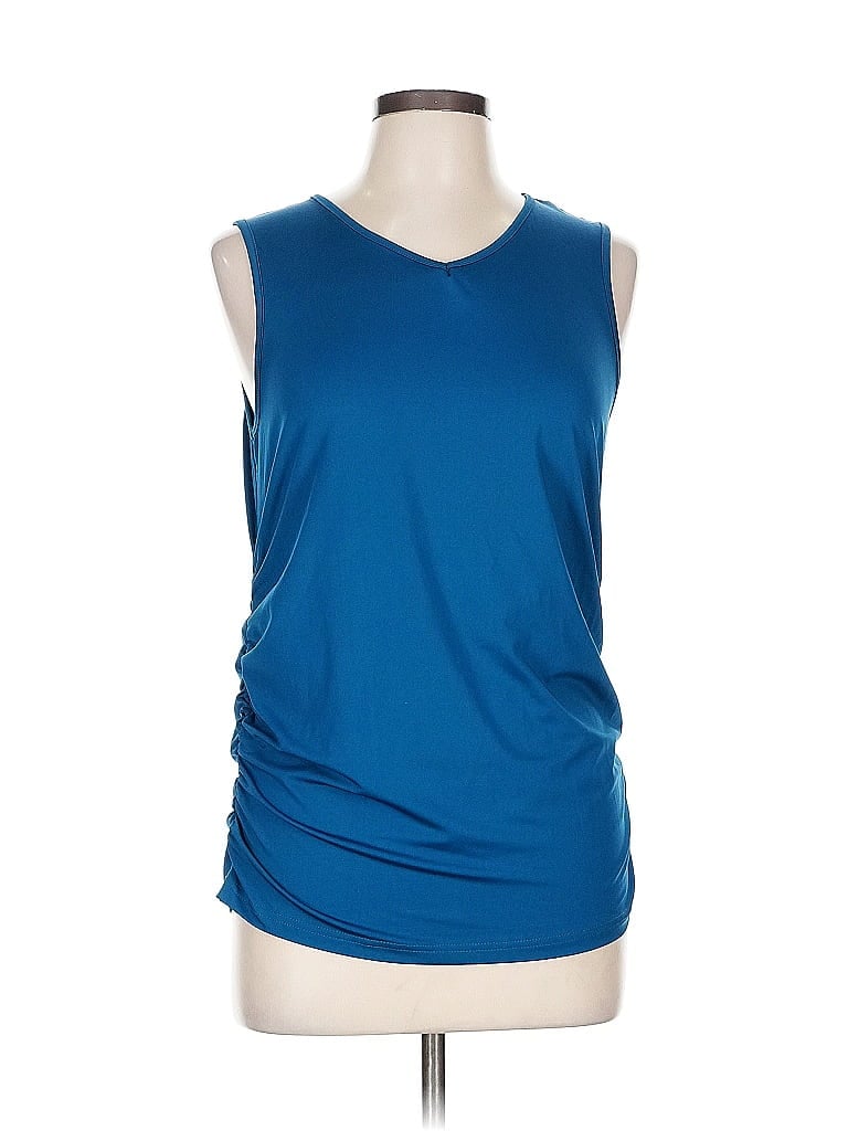 Pre-owned Love U Dear Sleeveless T-shirt In Blue