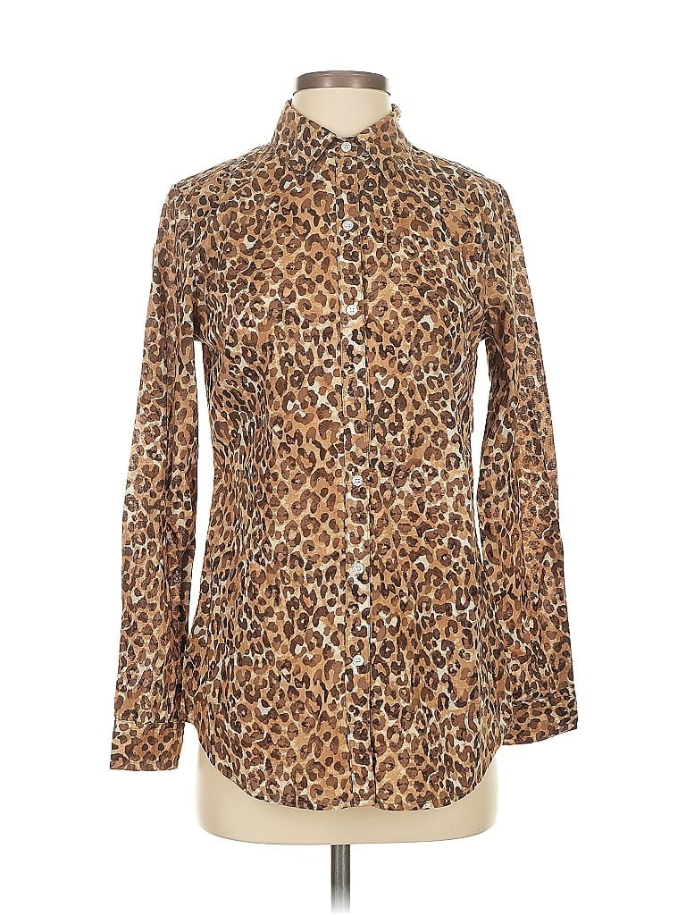 J. Mclaughlin Long Sleeve Blouse In Brown