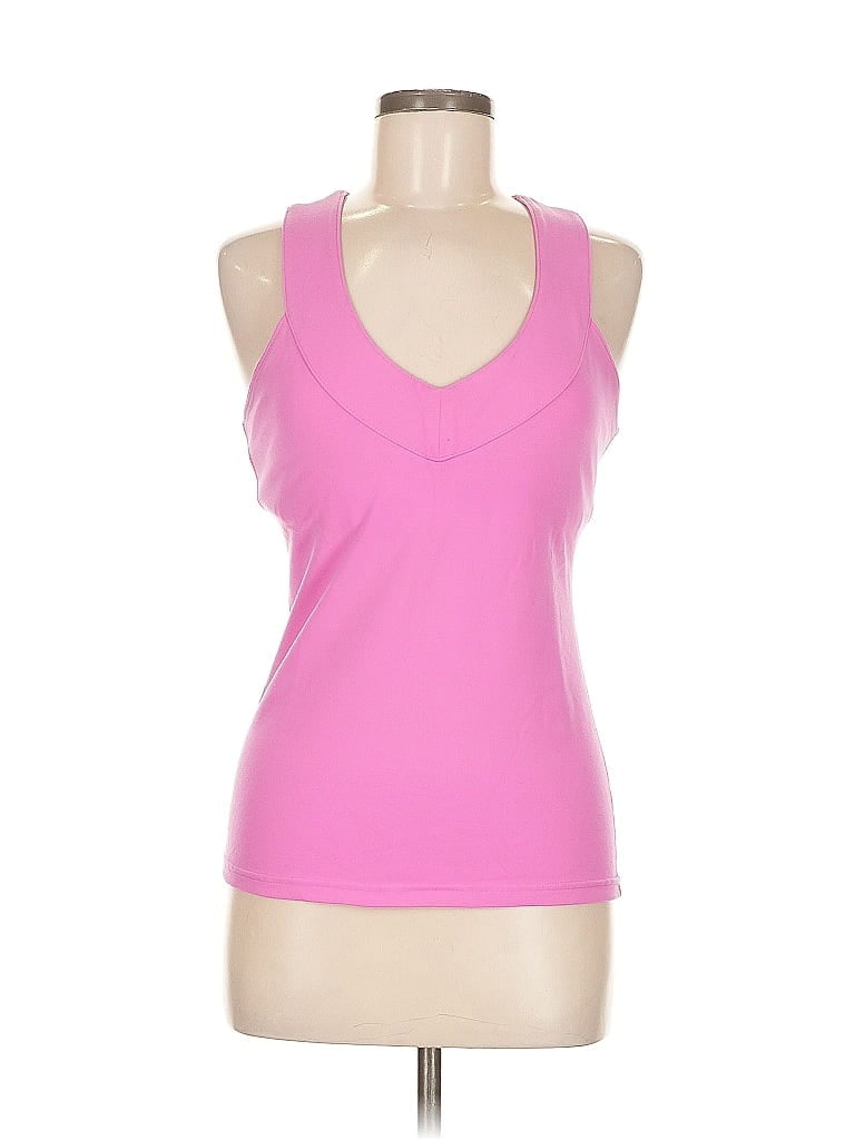 Pre-owned Zobha Tank Top Pink Halter Neckline Tops