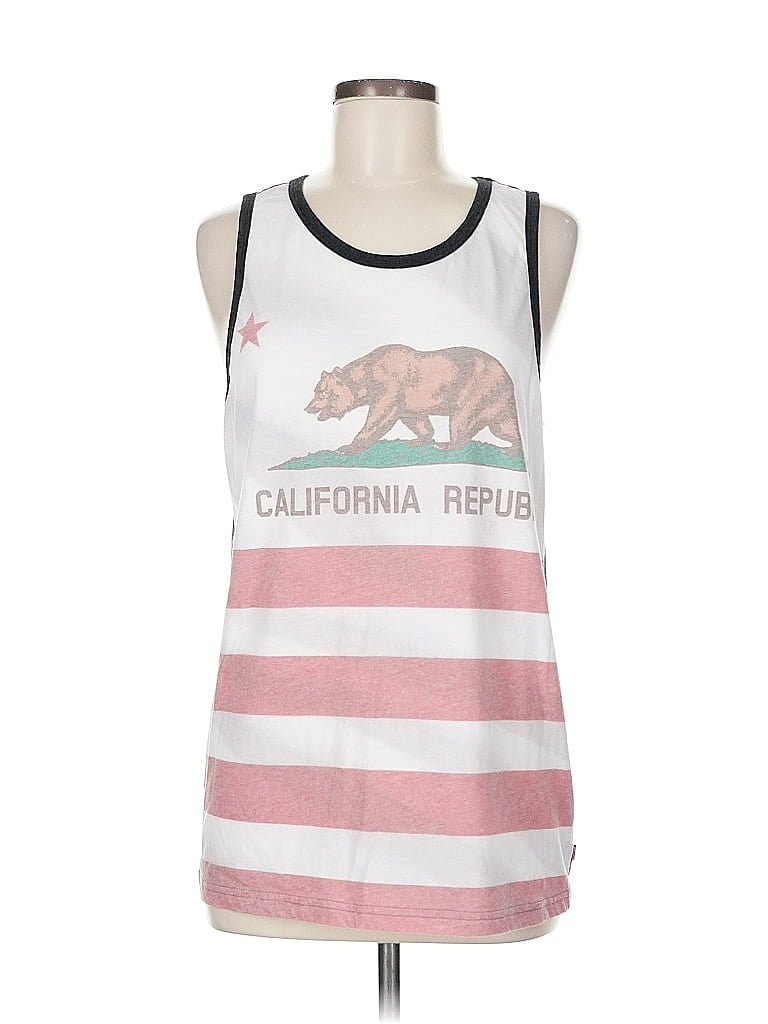 Pre-owned Levi's Tank Top Pink Halter Neckline Tops