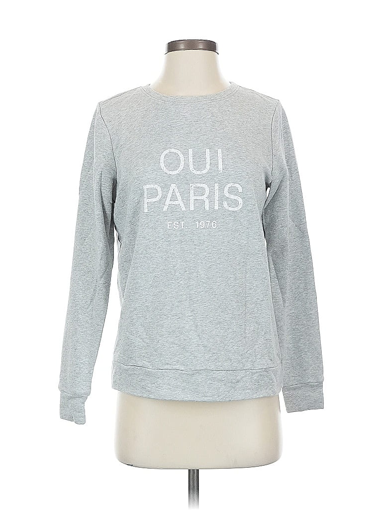 Pre-owned Ann Taylor Loft Sweatshirt In Gray