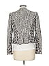 Rebecca Taylor Houndstooth Gray Black Blazer Size 12 - photo 2