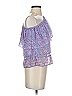 Saylor 100% Polyester Purple Sleeveless Blouse Size S - photo 4