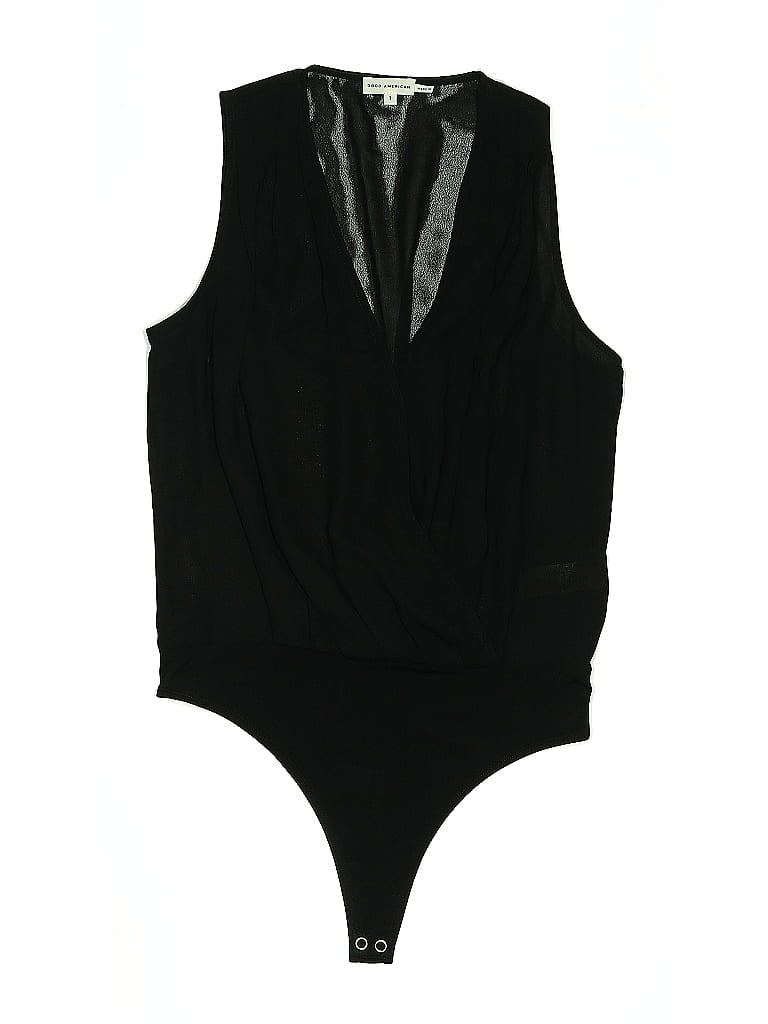 Pre-owned Good American Bodysuit In Black