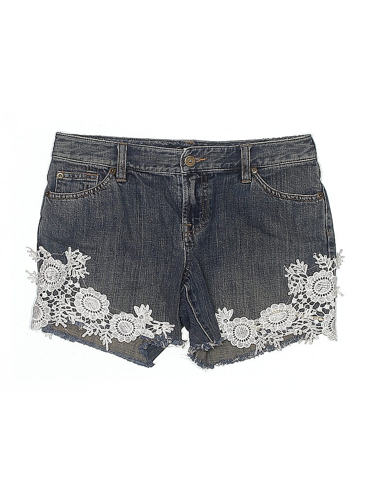 Pre-owned Context Denim Shorts In Blue
