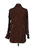 Zara Animal Print Brown 3/4 Sleeve Blouse Size XS - photo 2