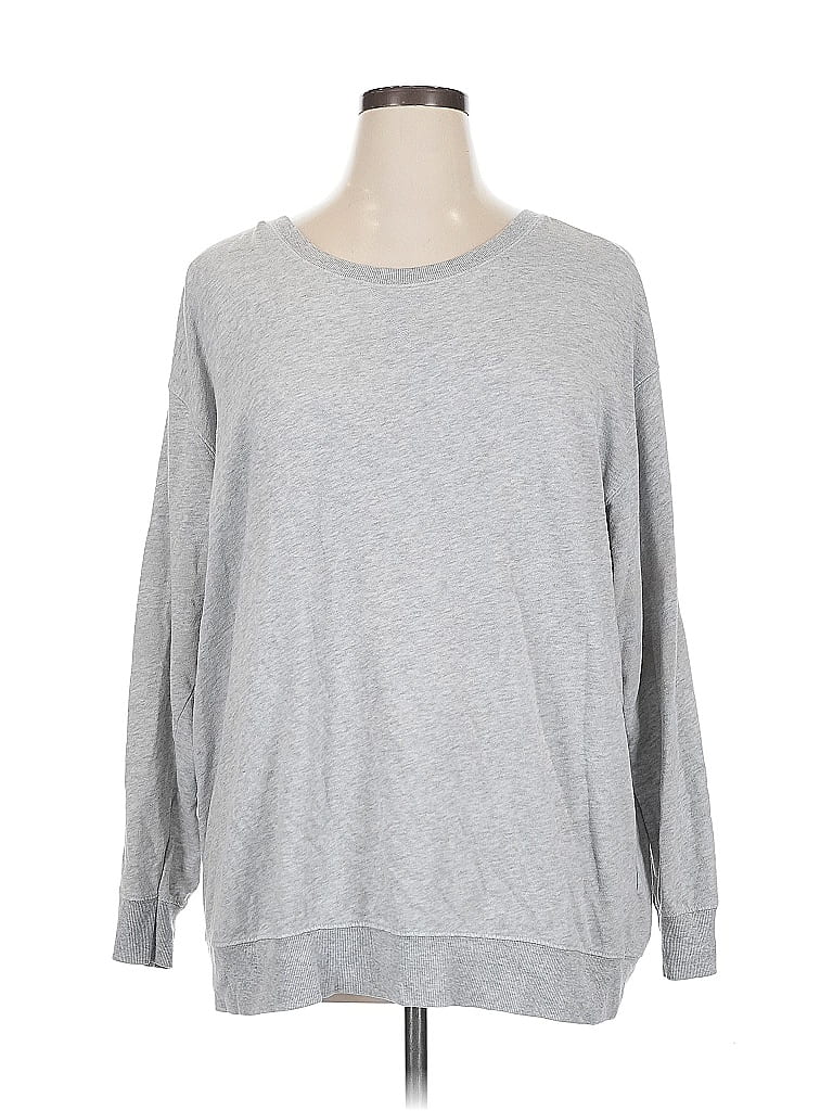 Pre-owned Old Navy Long Sleeve T-shirt In Gray