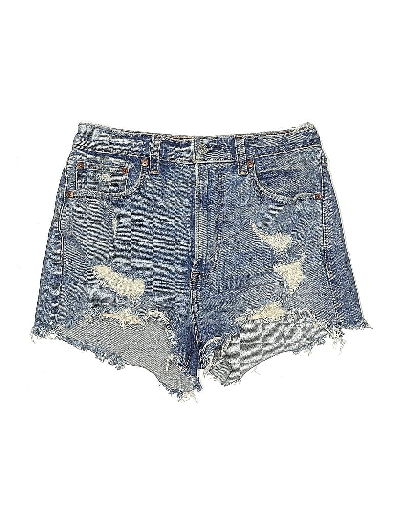 Click to view more detailed imagery on our partner's website Pre-owned Abercrombie & Fitch Denim Shorts In Blue