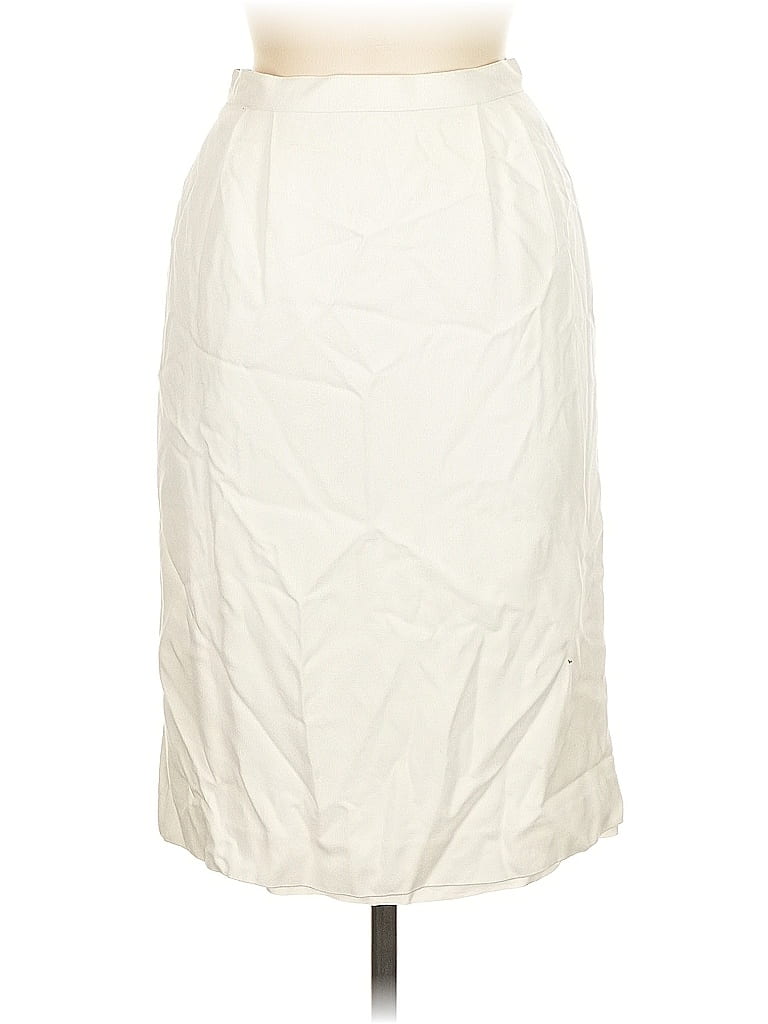 Pre-owned Unbranded Formal Skirt In White