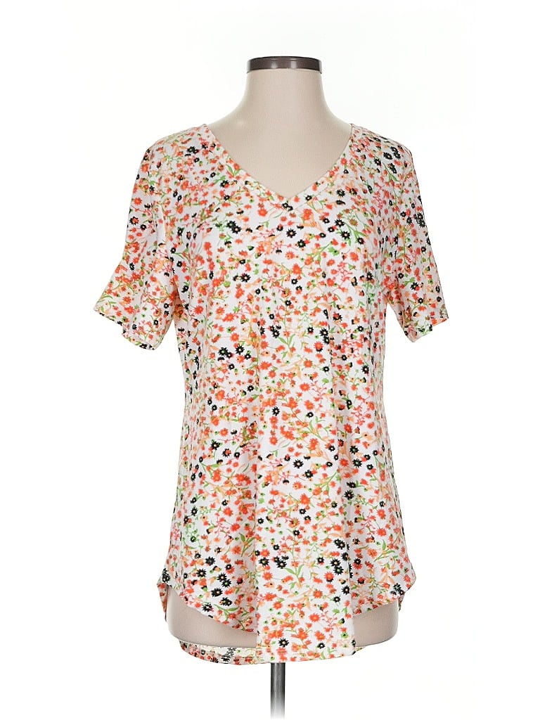 Pre-owned Lularoe Short Sleeve T-shirt In Orange