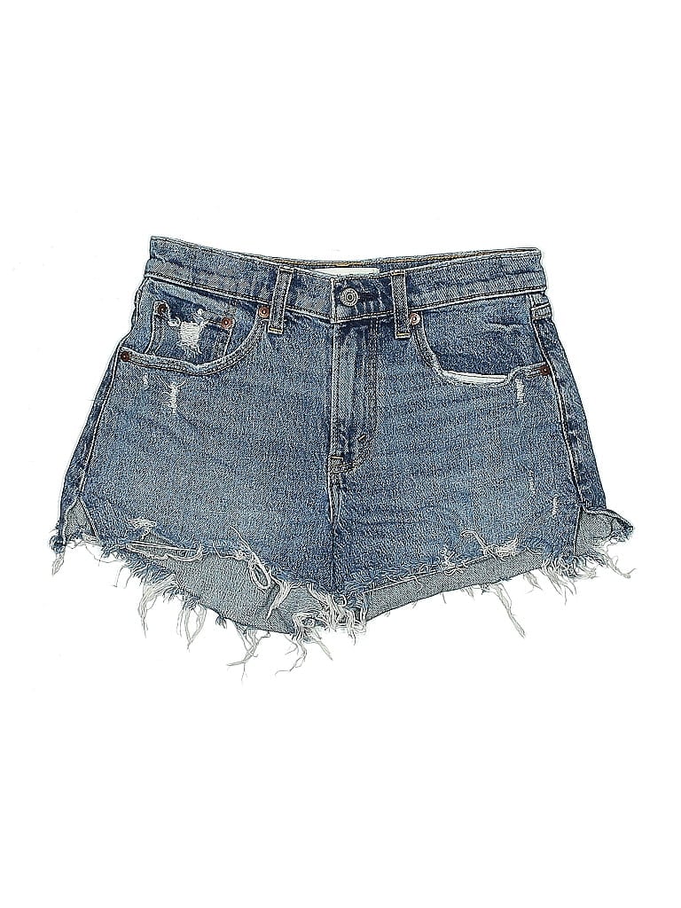 Click to view more detailed imagery on our partner's website Pre-owned Abercrombie & Fitch Denim Shorts In Blue