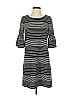 Max Studio Stripes Gray Casual Dress Size XS - photo 1