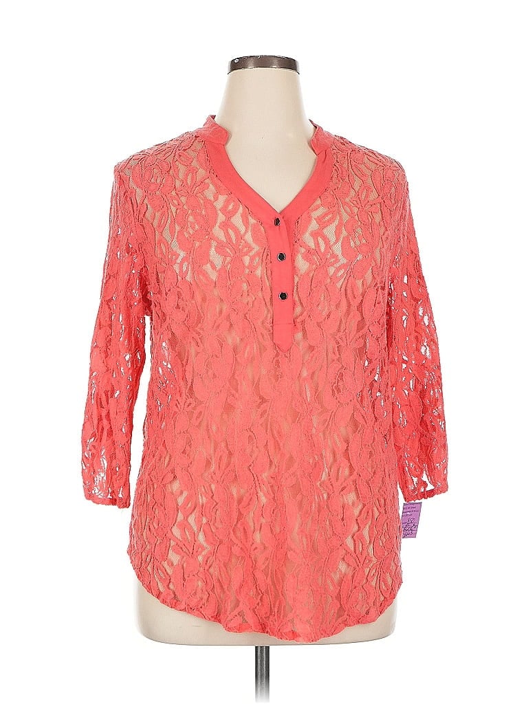 Click to view more detailed imagery on our partner's website Pre-owned Alyx 3/4 Sleeve Blouse In Pink