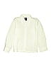 Unbranded Solid Ivory Long Sleeve Button-Down Shirt Size 6 - photo 1