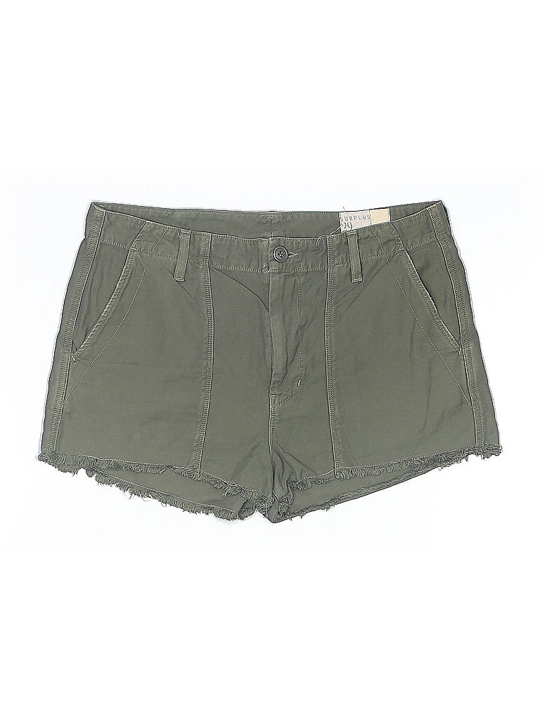 Pre-owned Assorted Brands Khaki Shorts In Green