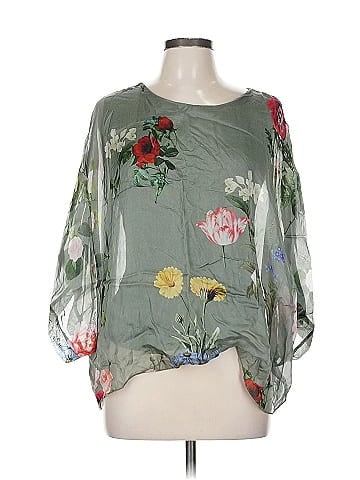Belle France 3/4 Sleeve Blouse (view 1)