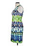 Muse Print Blue Cocktail Dress Size 2 - photo 5