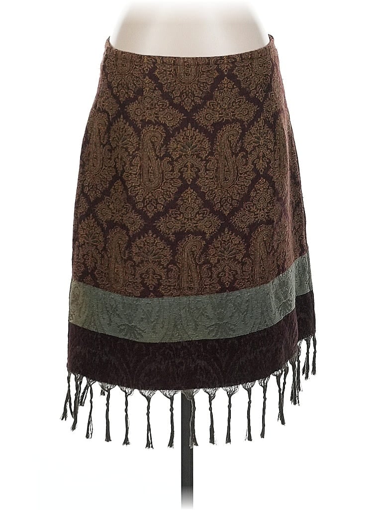 Pre-owned Jjill Casual Skirt In Brown