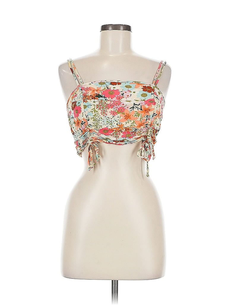 Pre-owned Assorted Brands Sleeveless Blouse In Orange