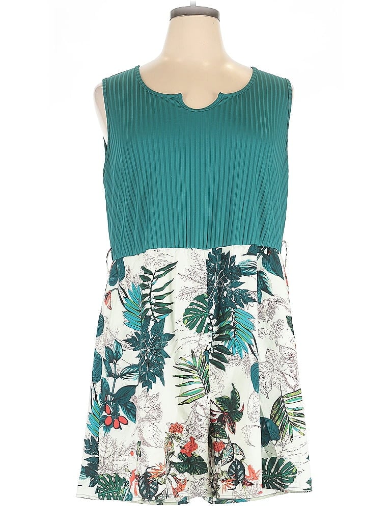 Pre-owned Bloomchic Romper In Blue