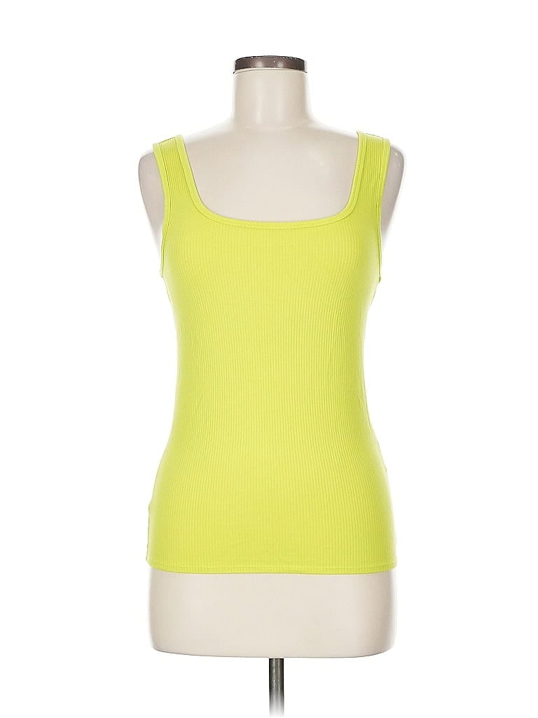Click to view more detailed imagery on our partner's website Pre-owned On 34th Tank Top Yellow Square Neckline Tops