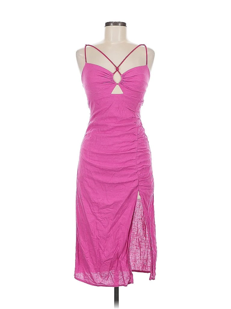 Pre-owned Vix By Paula Hermanny Cocktail Dress In Pink