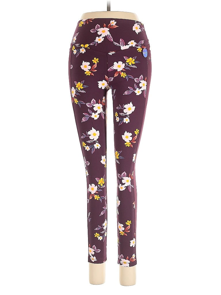 Victoria's Secret Pink Leggings In Burgundy