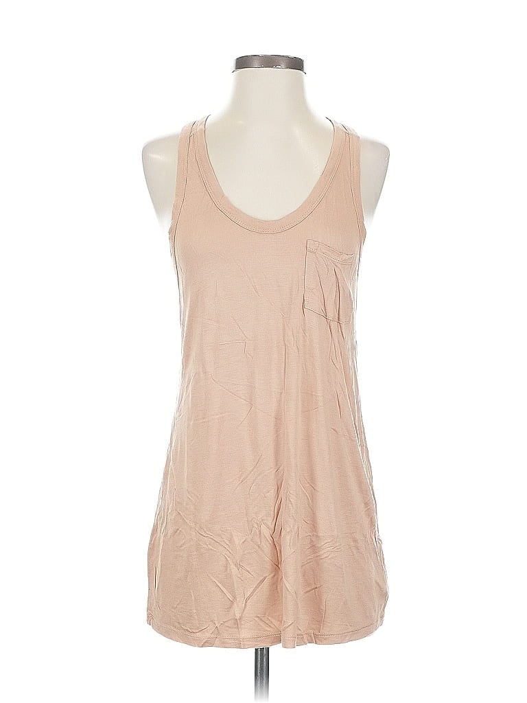 Pre-owned Alexander Wang T Tank Top Tan Halter Neckline Tops In Brown