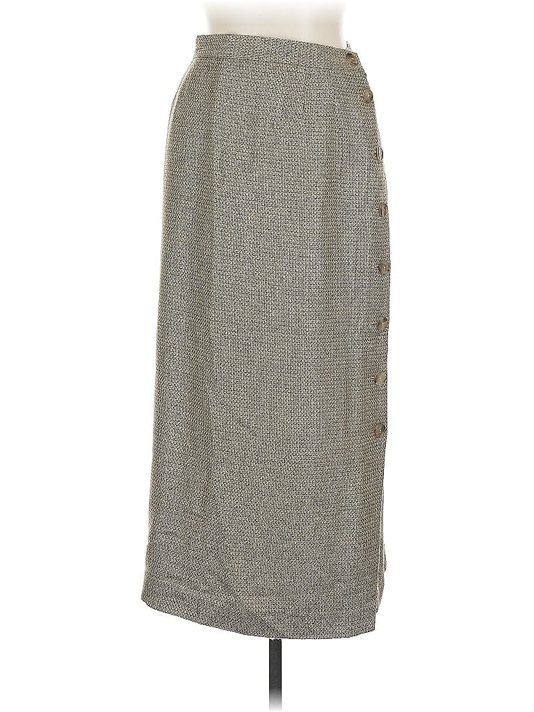 Pre-owned Doncaster Collection Casual Skirt In Gray