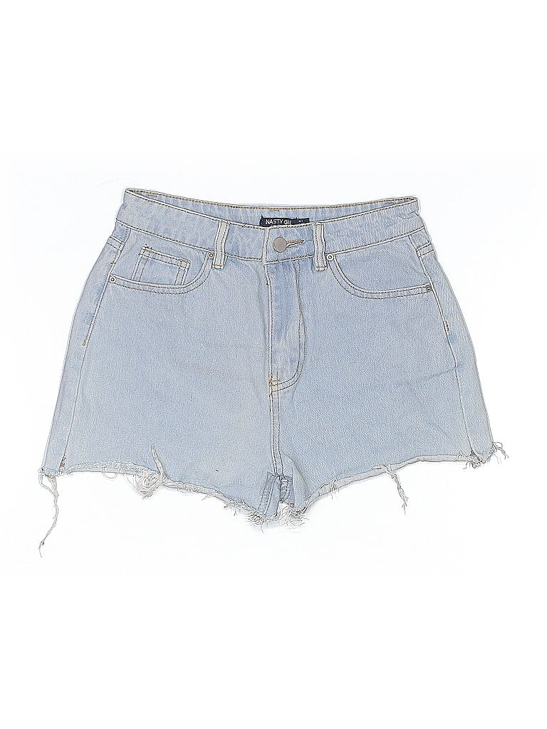 Click to view more detailed imagery on our partner's website Pre-owned Nasty Gal Inc. Denim Shorts In Blue