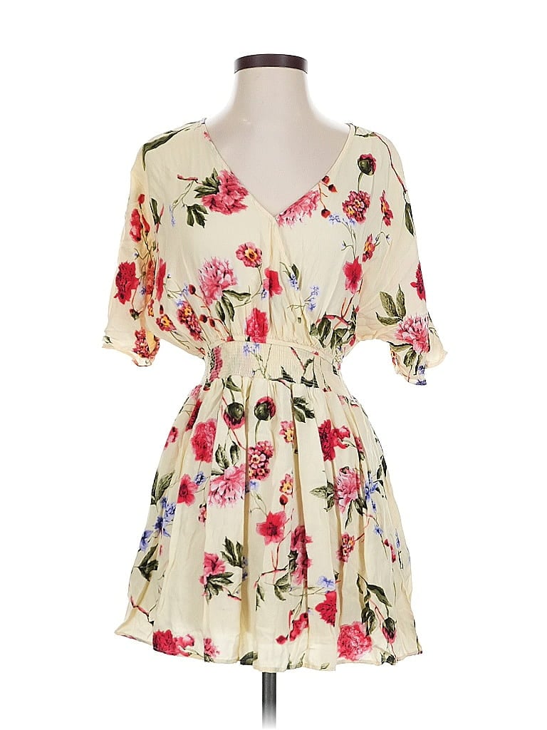 Pre-owned Kori America Casual Dress In Yellow