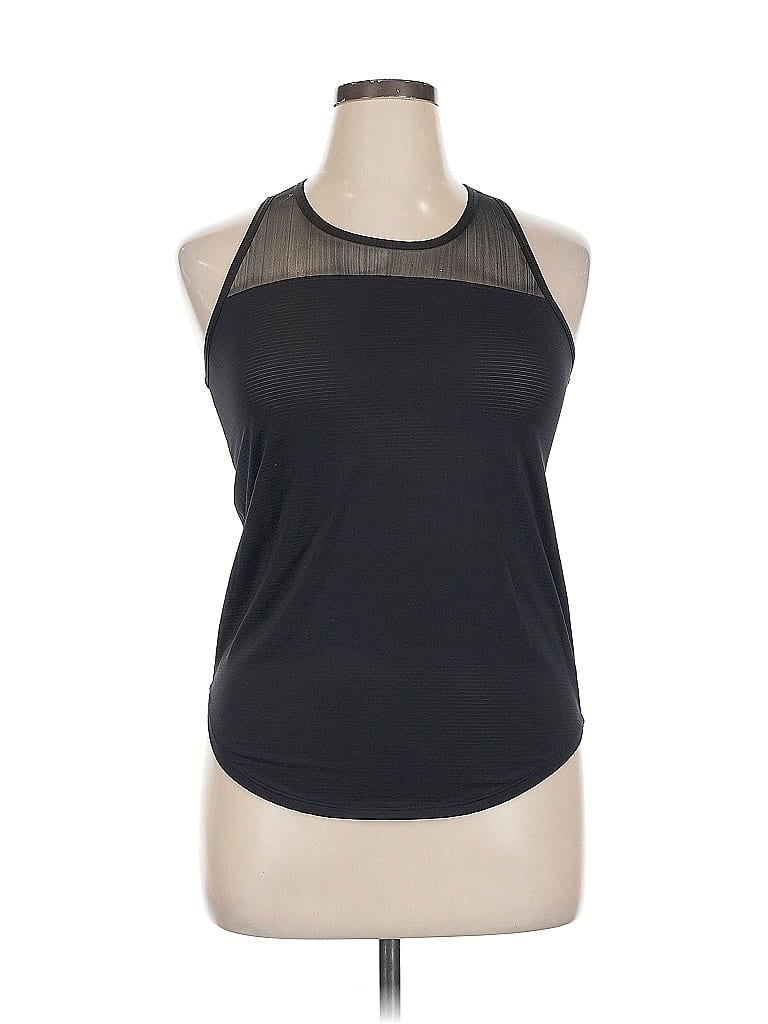 Pre-owned Unbranded Tank Top Black Halter Neckline Tops