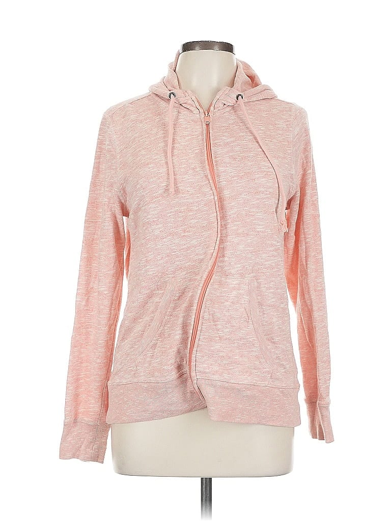 Pre-owned Sonoma Goods For Life Zip Up Hoodie In Pink