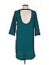 BB Dakota 100% Polyester Solid Teal Casual Dress Size S - photo 2