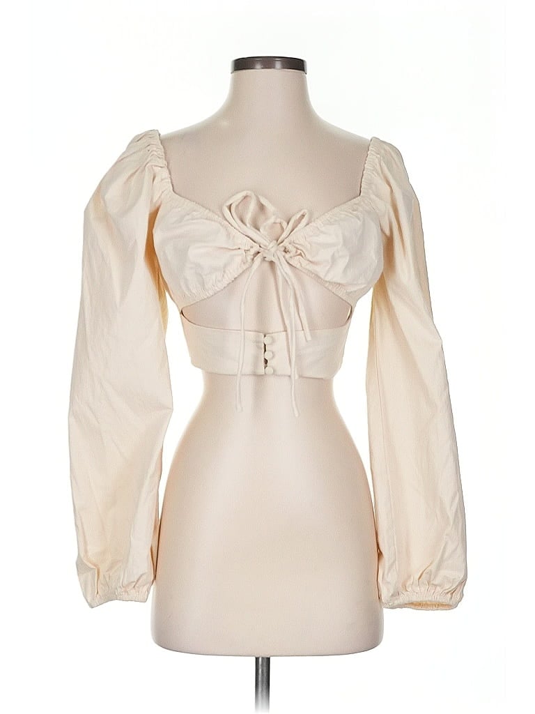 Click to view more detailed imagery on our partner's website Pre-owned Hey Babe Long Sleeve Blouse In White