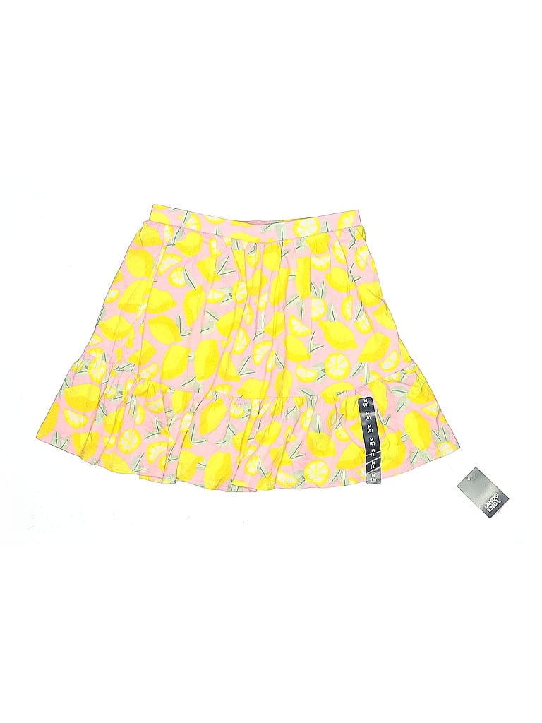 Pre-owned Lands' End Kids' Skort In Yellow
