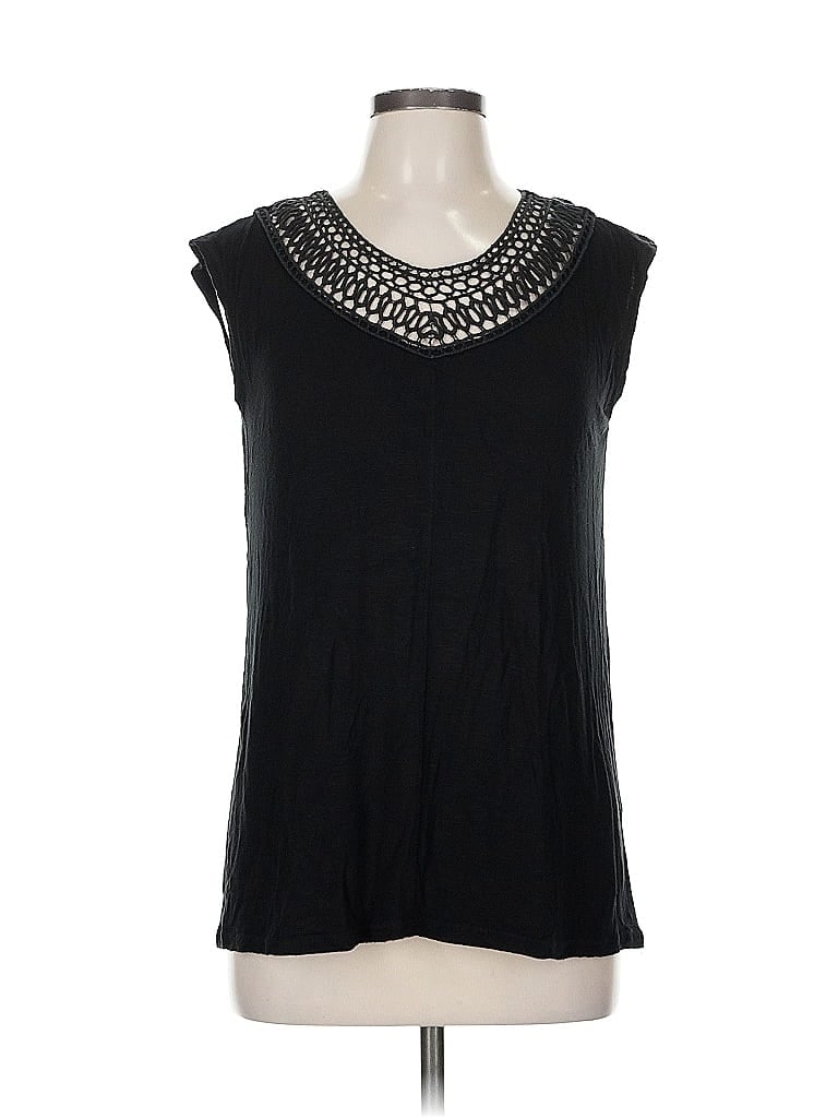 Pre-owned Rxb Sleeveless Blouse In Black