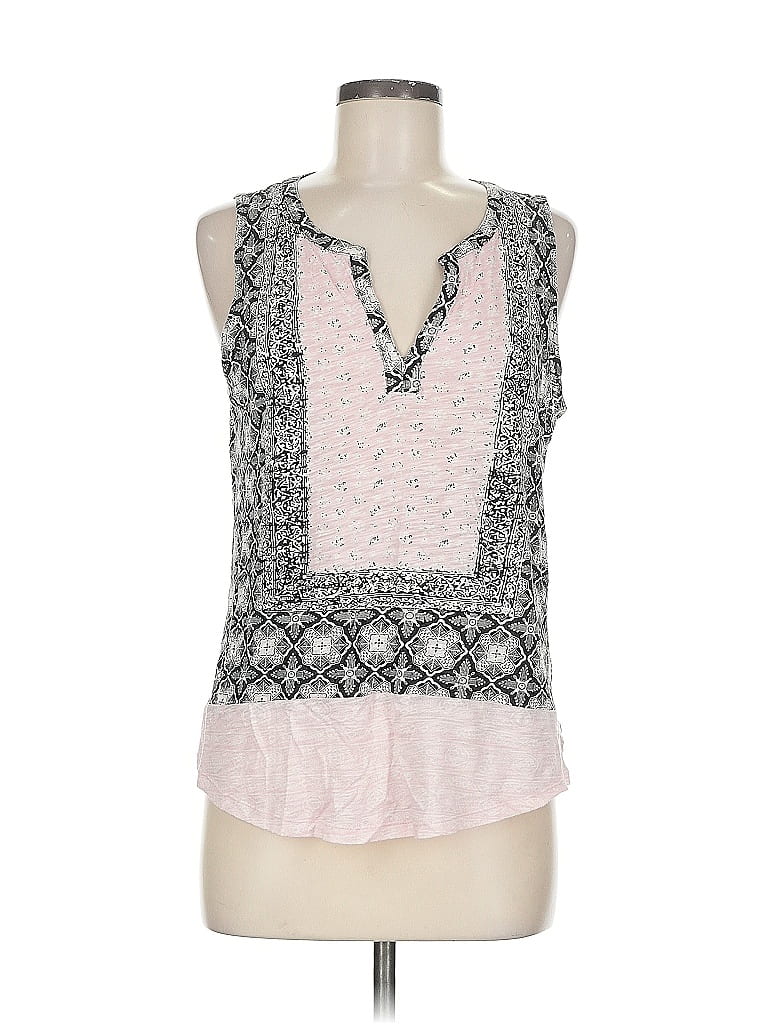 Pre-owned Lucky Brand Sleeveless Blouse In Pink
