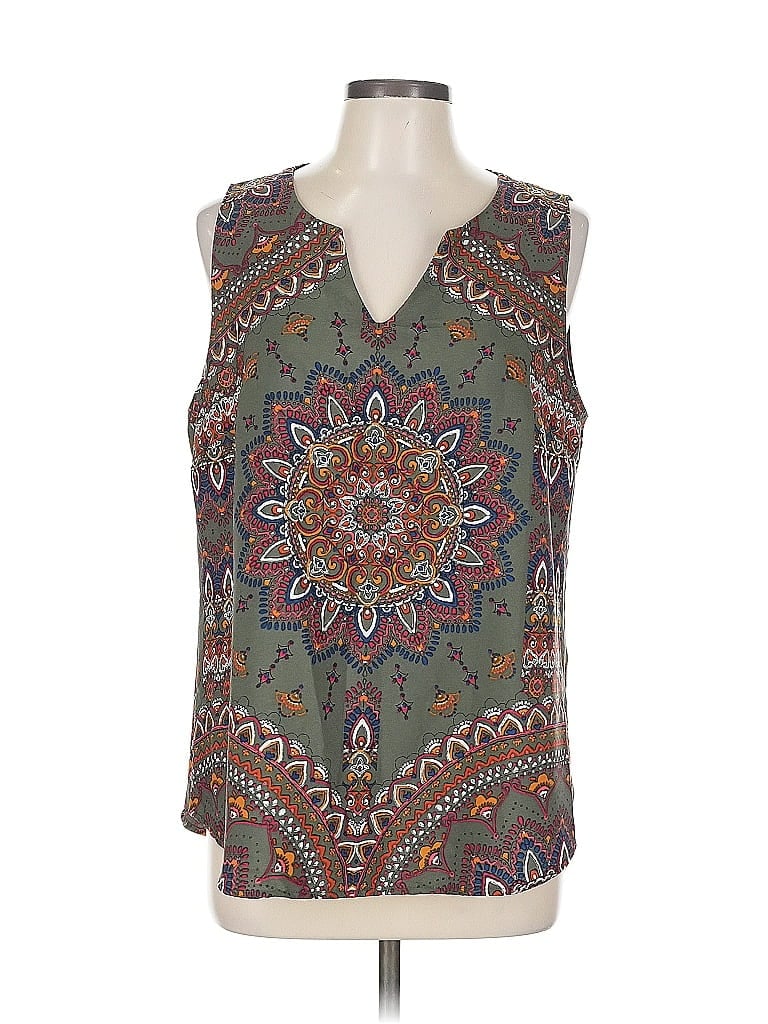 Pre-owned Verse Sleeveless Blouse In Green