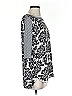 Ann Taylor LOFT Silver Long Sleeve Blouse Size S - photo 4