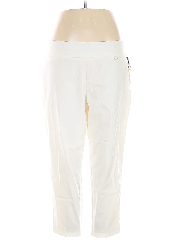 Pre-owned Anne Klein Active Pants In White