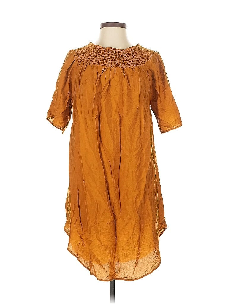 Pre-owned Mng Casual Dress In Orange