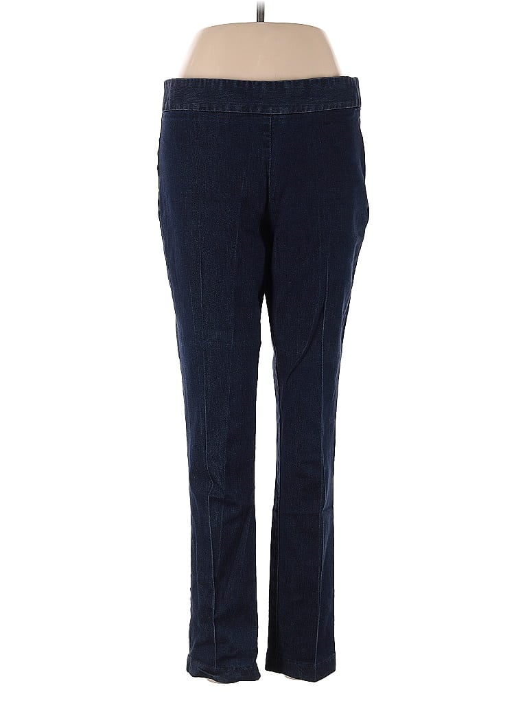 Pre-owned Lands' End Casual Pants In Blue