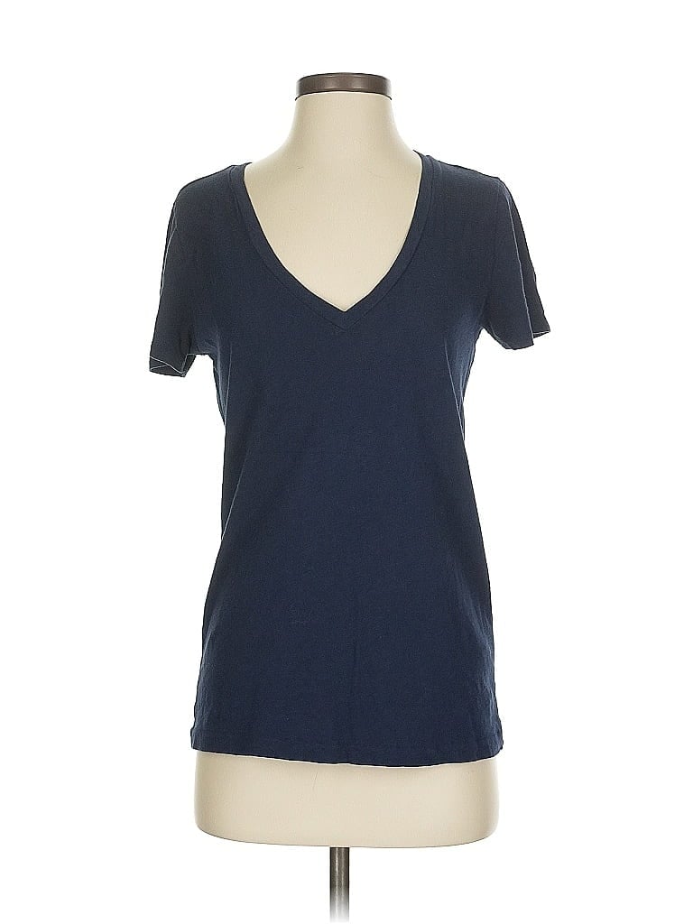 Pre-owned J.crew Factory Store Short Sleeve T-shirt In Blue