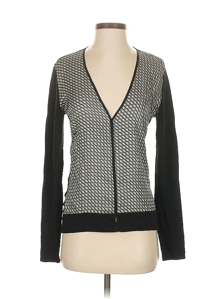 Pre-owned J. Mclaughlin Cardigan Sweater In Gray