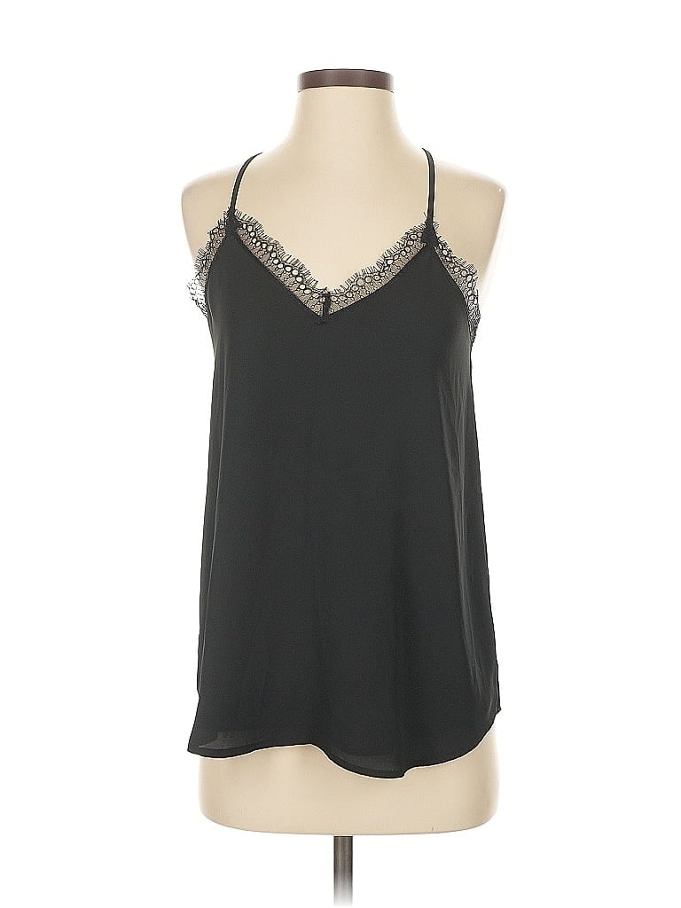 Pre-owned Ann Taylor Loft Sleeveless Blouse In Black