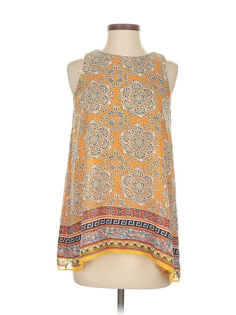 Pre-owned Max Studio Sleeveless Blouse In Orange